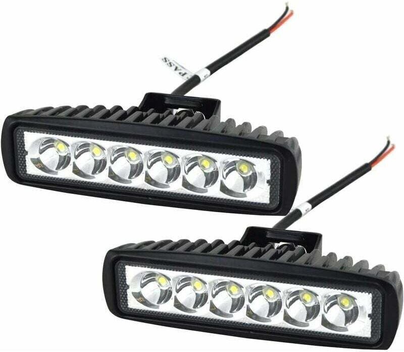 KZQ 12 V 18 W 15 cm LED-Arbeitslichtleiste, Auto-LED-Scheinwerfer, IP67 wasserdicht, LED-Arbeitsnebelscheinwerfer für 4x...