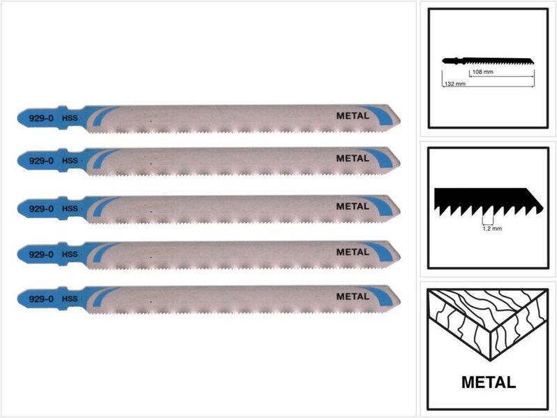 Dewalt - Stichsägeblatt hss Metall 3 mmk DT2085-QZ 5 Stk
