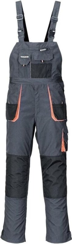 Thumbnail - Terratrend Latzhose 3229 Gr. 56 anthrazit/orange