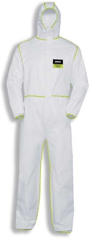 Uvex - sil-Wear Einwegoverall 9877 Typ 5/6 weiß/lime Gr.XL