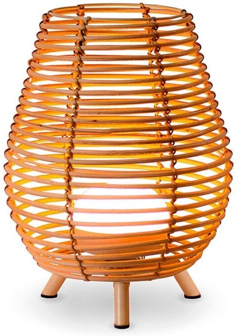 Thumbnail - Bossa 30 cm 30 cm Tischleuchte mit warmem LED-Licht und wiederaufladbarem Akku. Hergestellt in Spanien.