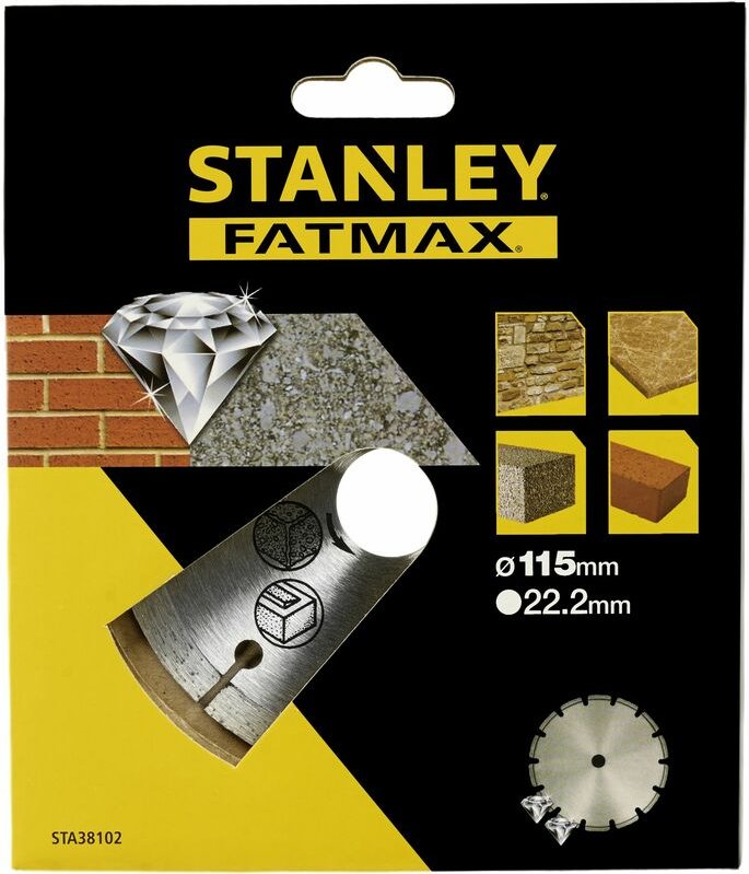 Thumbnail - Diamantscheibe 115x22,2mm zement sta38102-xj - Stanley