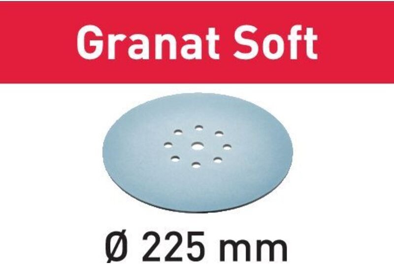 Schleifmittel Granat Soft D225 P80 gr SOFT/25 - 204221 - Festool