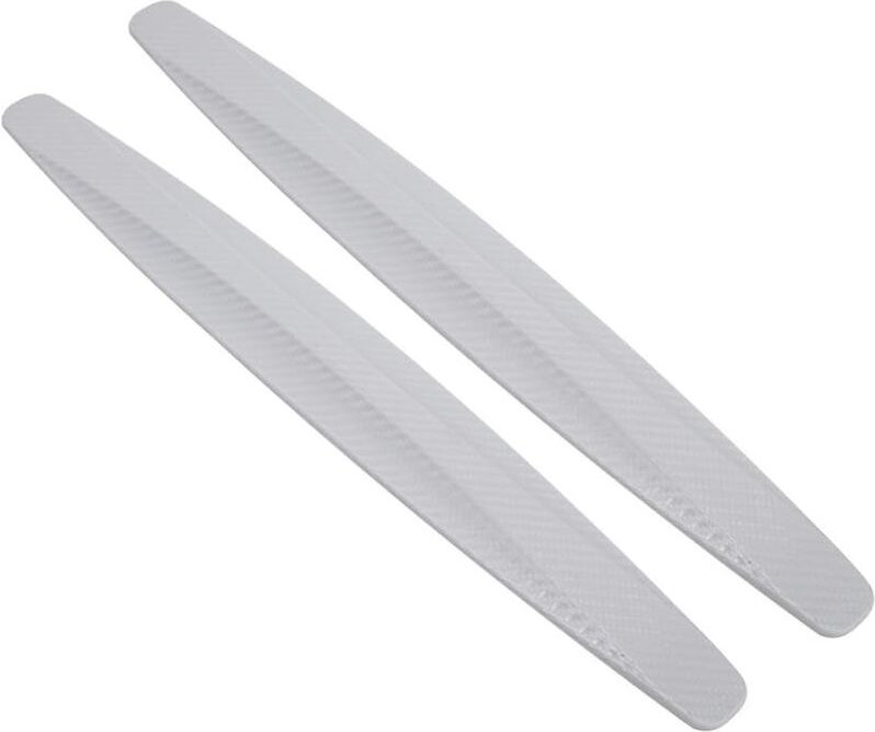 Tonchean - 2 Stück Auto-Stoßstangenschutzfolie, Eckklebestreifen aus Kohlefaser zum Schutz der Karosserie