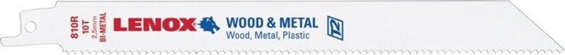 LENOX 20580810R Säbelsägeblatt 810R Länge 203 mm Breite 19 mm Zahnteilung TPI 10