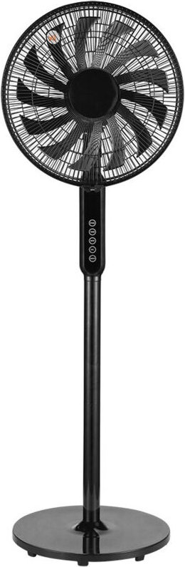 Ventilator de Fuß Wirbelwind schwarz 3Geschwindigkeit 60w 13Stufe regx41x41 oszillierend Display, Fernbedienung, Timer