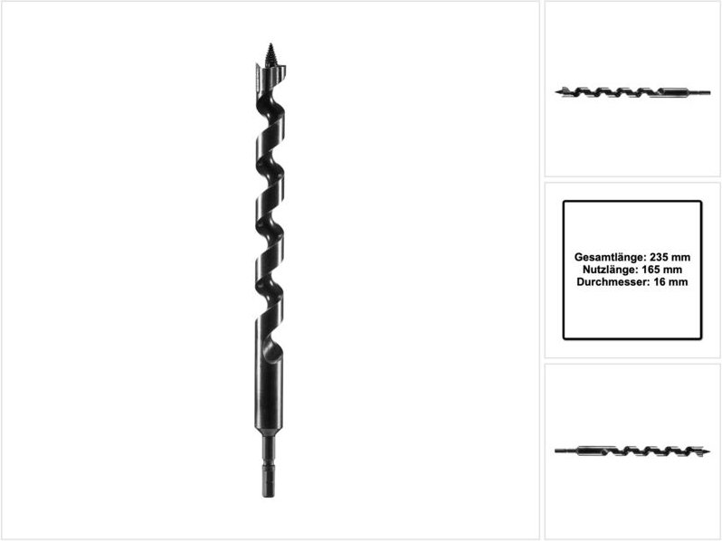 Schlangenbohrer sb ce D16 16 mm ( 205908 ) für Schlagbohrschrauber und Bohrschrauber - Festool