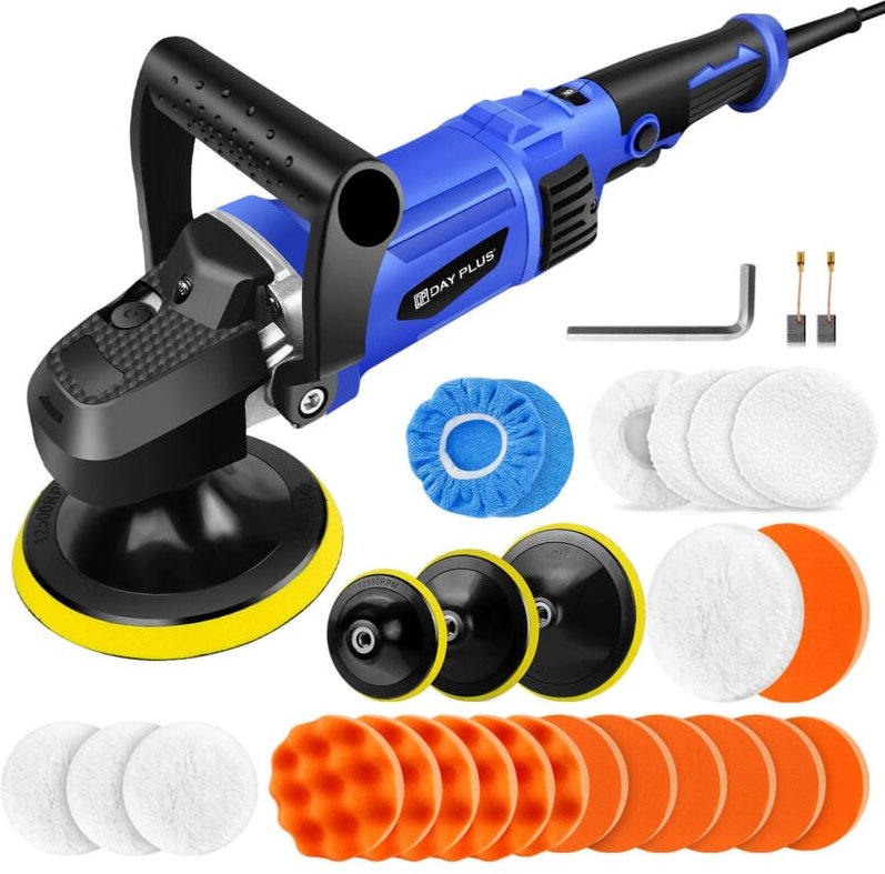 Dayplus - Buffers & Polierer Zubehörteile für Autodetailing 180mm Scheibe 6 Speeds