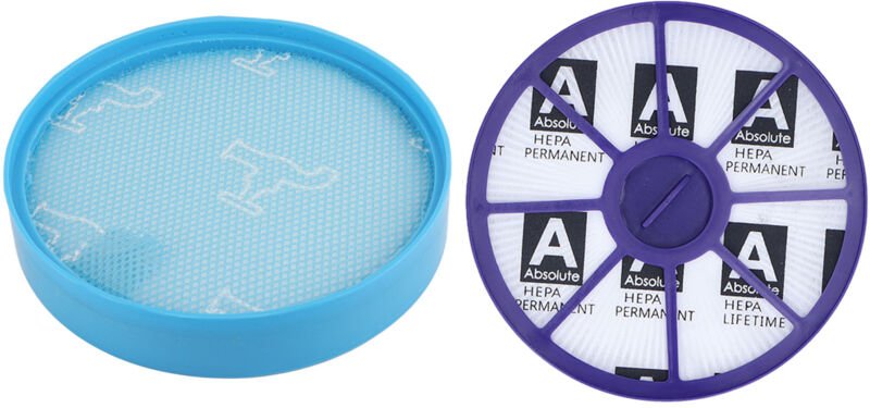 Motorfilter-Set (vorne und hinten) für DC19, DC20, DC21, DC29, DC08, DC05, DC04 – HEPA-Silikon, 15,4 cm