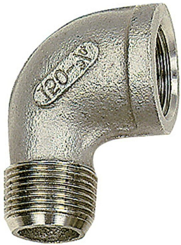 Winkelstück 90°, ig/ag Rp 3/8, r 3/8, es 1.4408 - Riegler