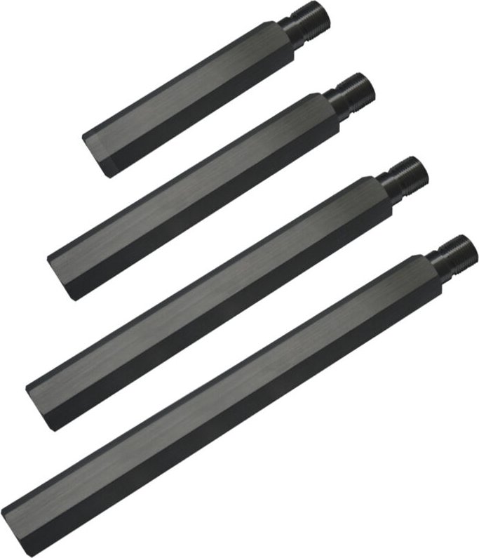 Bohrkronenverlängerungen Bohrkronen-Adapter, 1 1/4 unc, Länge 200 mm, aus 42Cr4 Stahl (din 1.7045), Verlängerung Accesso...