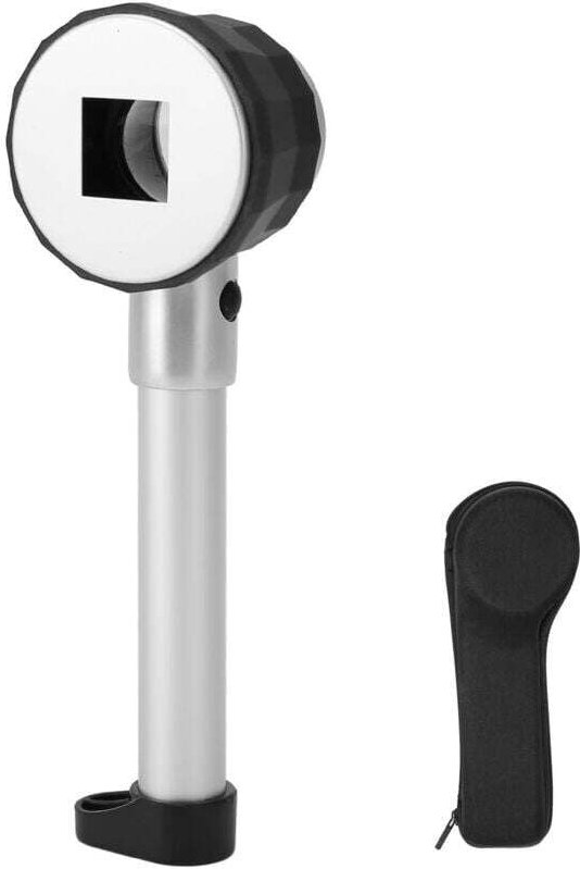 XVX - 10-fache Handlupe – 3 LED-Optikglas mit Messskala für Schmuck