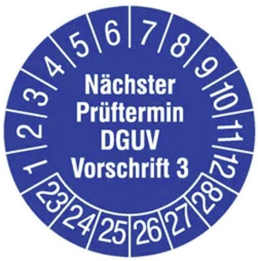 Ht Instruments - 2002270 Prüfplaketten 30mm Sicherheitsprüfplaketten 1 St.
