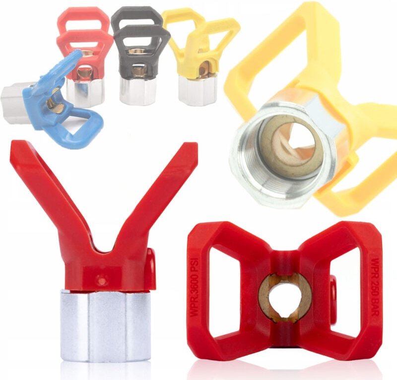 Rosfix Düsenhalter 7/8" – Universal für Farbspritzpistole & Airlessgerät Kompatibel mit Hoch- & Niederdruckdüsen Präzise...