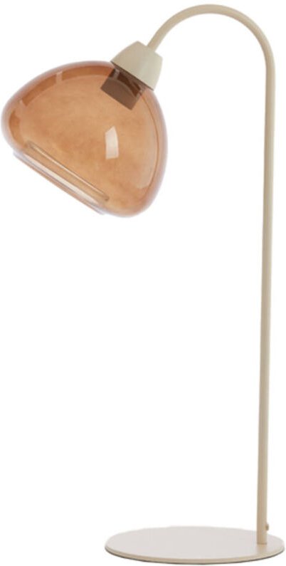 Tischlampe - Bisho - braun - glas - - Light&living