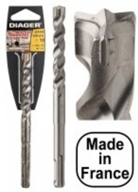 Betonstahl-Mischung SDS+ Booster Plus Ref. 113d10l610 Bezeichnung 1 Mèche Durchmesser 10,0 mm Länge 610 / 550 mm