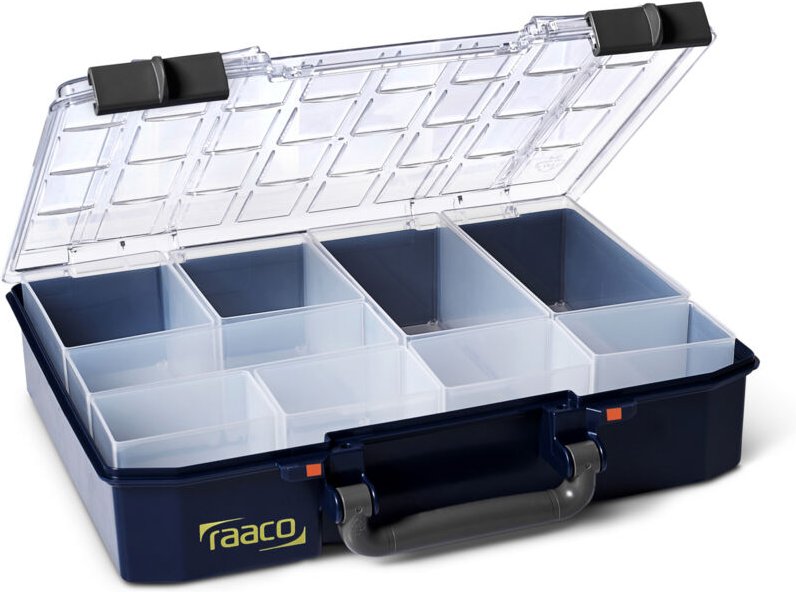 CarryLite 80 4x8-9 Sortimentskoffer (b x h x t) 337 x 79 x 278 mm Anzahl Fächer: 9 Inhalt 1 - Raaco