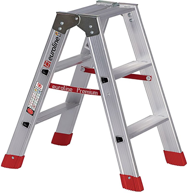 Euroline Premium 30577 Stufenstehleiter 2x3 Stufen