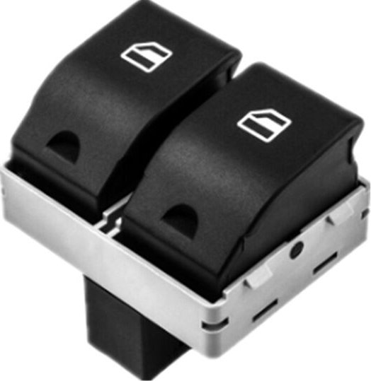 Aougo - Ersatz für Autofensterschalter 6Q0 959 858A/6Q0 959 858 A/6Q0959858A vw polo, passend für Volkswagen polo, Glasr...