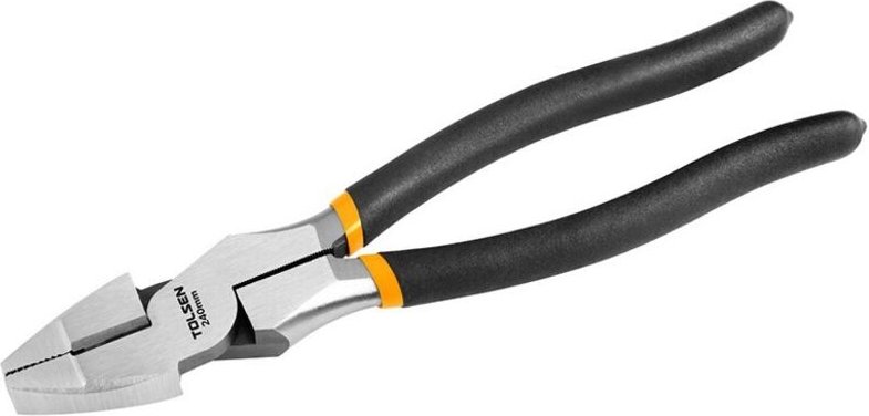 TOLSEN 240 mm Großhebel-Universalzange, geschmiedeter Stahl, gummierte Griffe, hohe Haltbarkeit