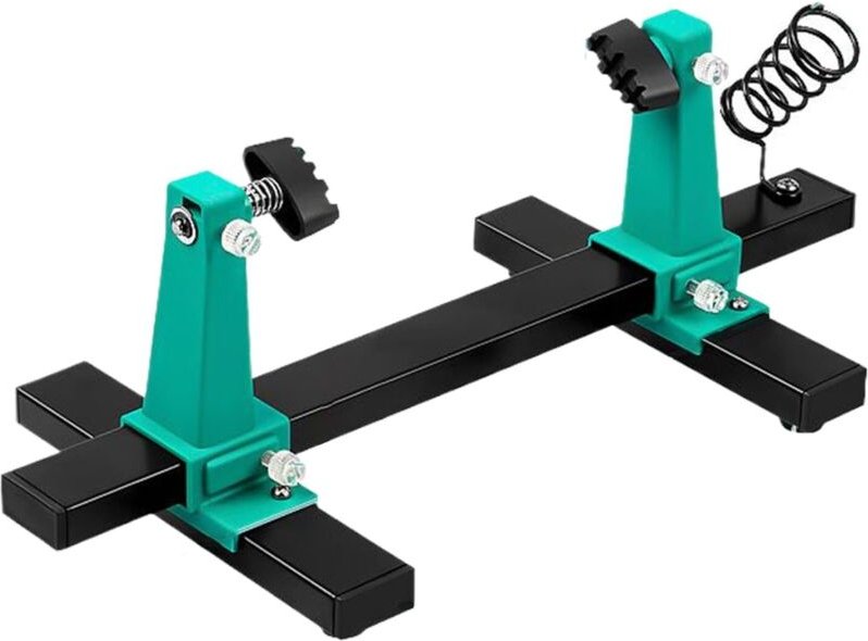 Leiterplattenhalter, Lötständer, 40,6 x 16,5 x 12,5 cm, verstellbare Tischklemme, kompakter Werkzeughalter zum Entlöten,...