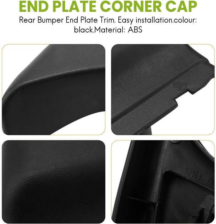 Tlily - Heckstoßstangen-Endplatte, Eckkappenverkleidung, passend für 2004–2015, 52163-0K010, 52164-0K010
