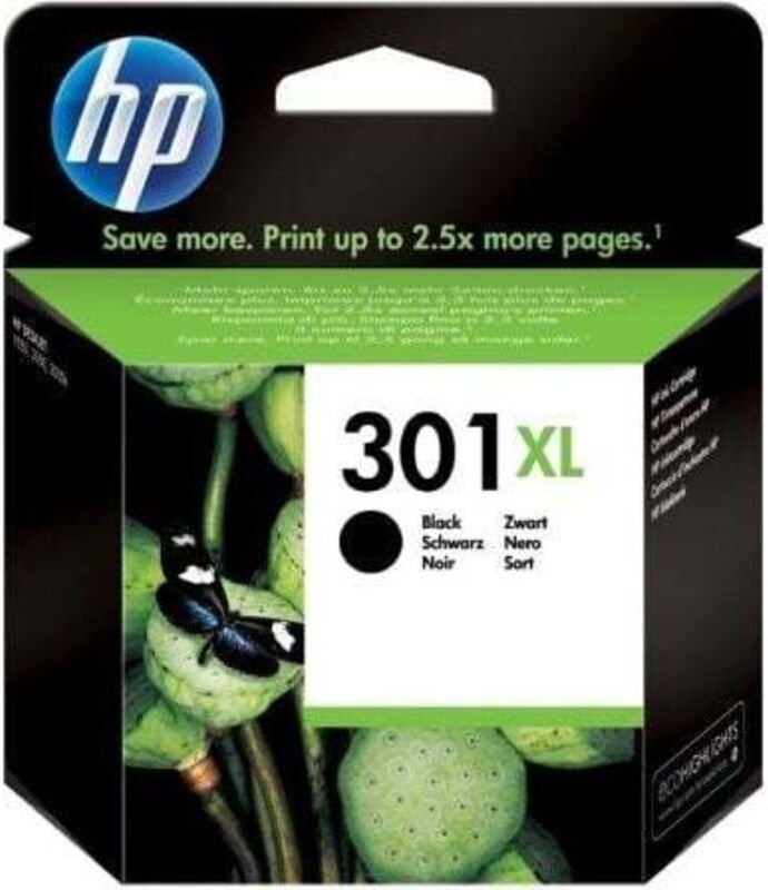 Hewlett Packard HP 301XL - Hohe Ergiebigkeit - Schwarz - Original - Tintenpatrone - fr Deskjet 1000, 1010, 1050 J410, 10...