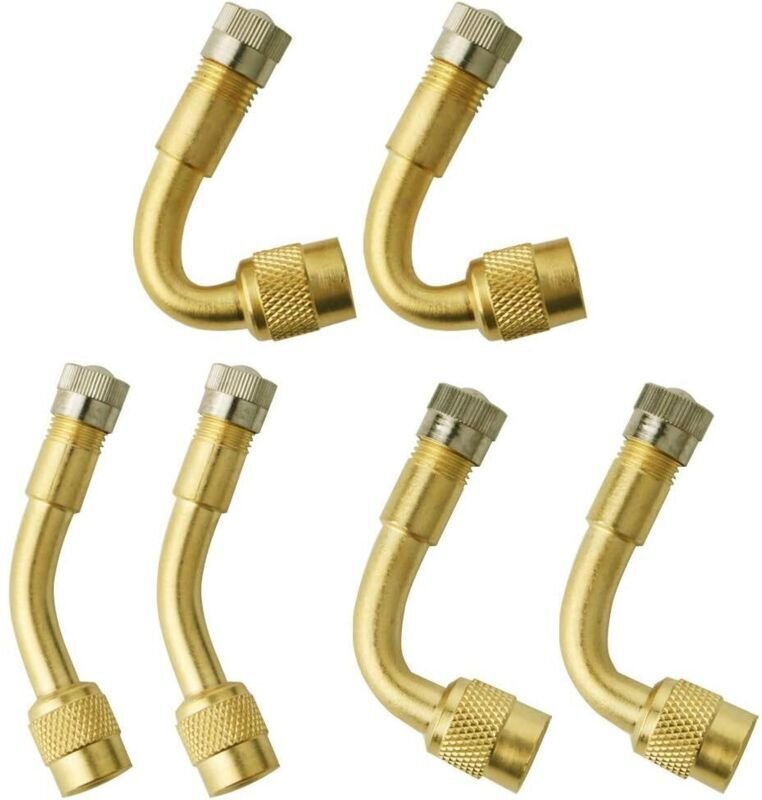 6-teiliges Reifenventil-Verlängerungsset, 45°, 90°, 135° Reifenventil-Adapter, Winkelverlängerungsdüse für Auto, LKW, Mo...