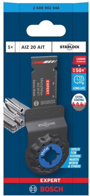 Bosch EXPERT Tauchsägeblatt AIZ 20 AIT MetalMax, 20 x 40 mm, 5-tlg.