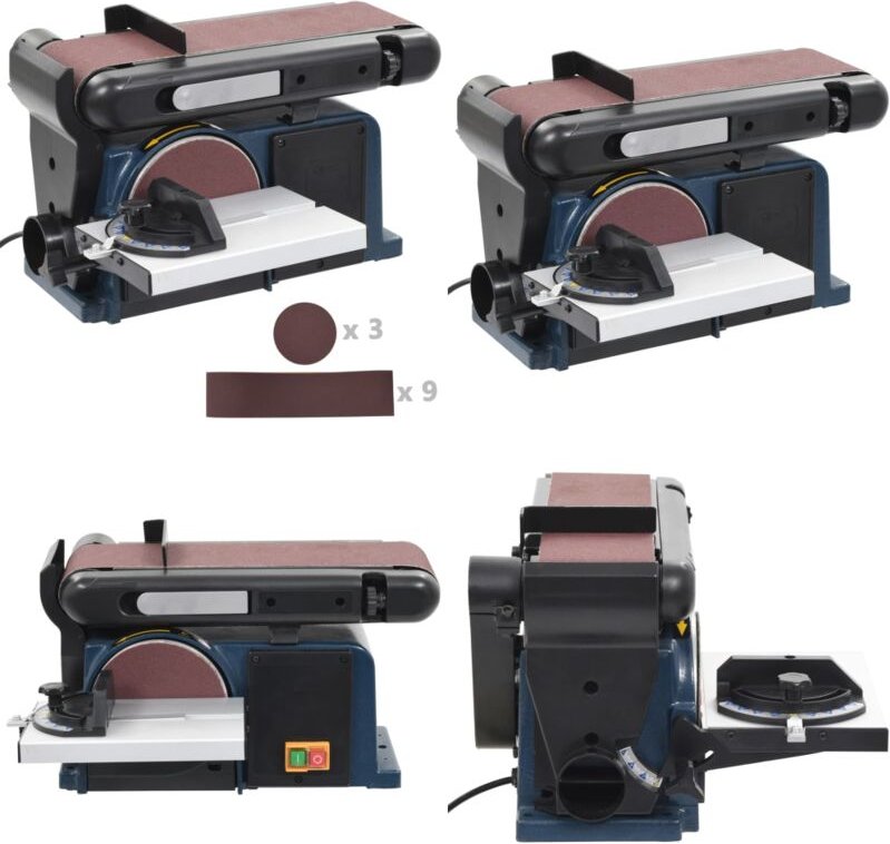 Vidaxl - Elektrische Teller- und Bandschleifmaschine 370 w 150 mm - Schleifer - Schleifgerät - Home & Living