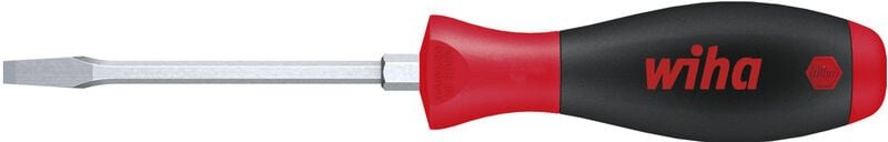 Wiha - Schraubendreher SoftFinish® Schlitz mit Sechskantklinge und Sechskantansatz 10,0 mm x 175 mm (00738)