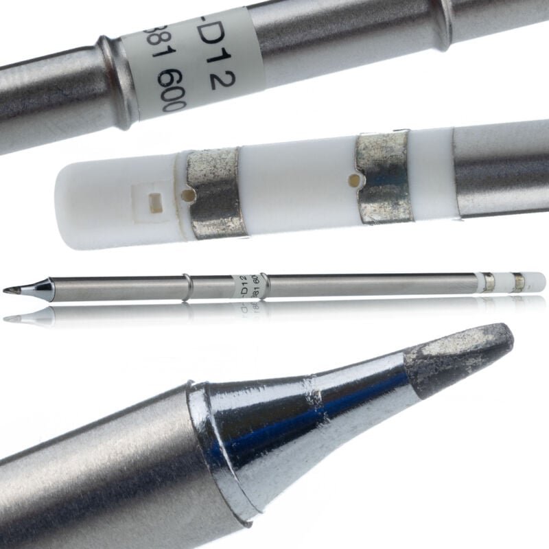 Rosfix T12-D12 – Lötspitze mit integrierter Heizung Schnelle Erwärmung auf 300°C Präzise Temperaturkontrolle Kompatibel ...