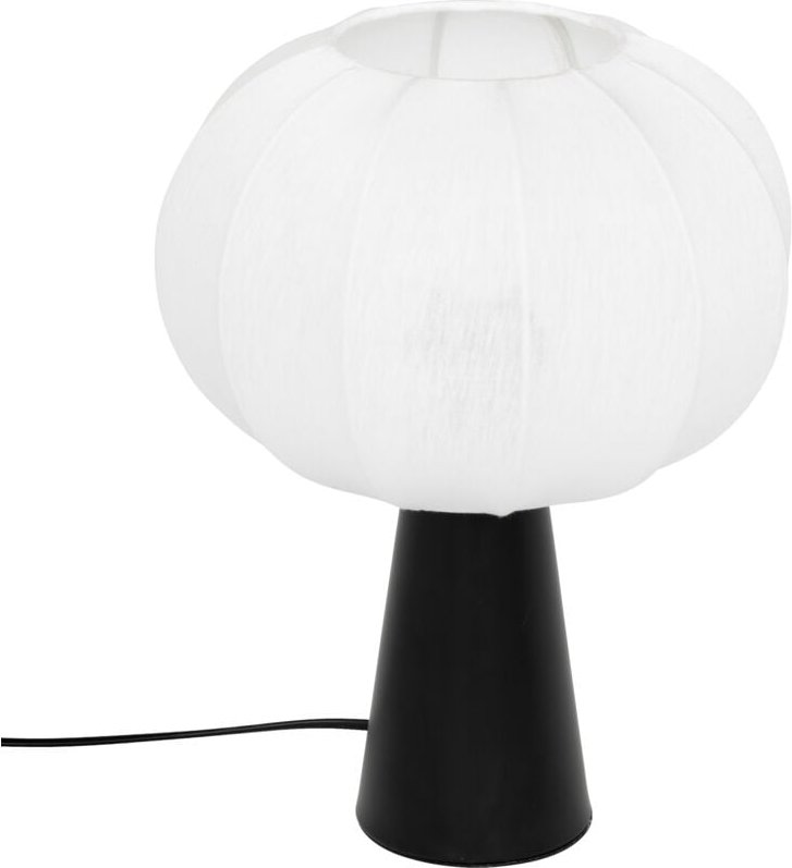 Atmosphera - Tischlampe Tobie Baumwolle silber H33cm créateur d'intérieur