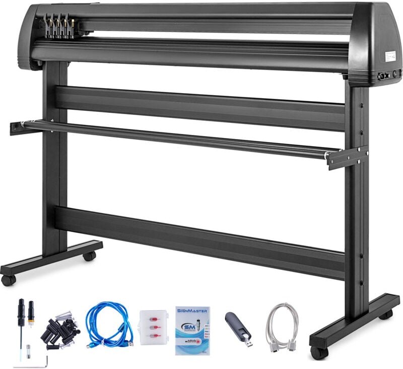 53' Vinyl-Schneideplotter mit Signmaster-Software – 1350 mm Papierzufuhr, inklusive Ständer, ideal für die Schilderherst...