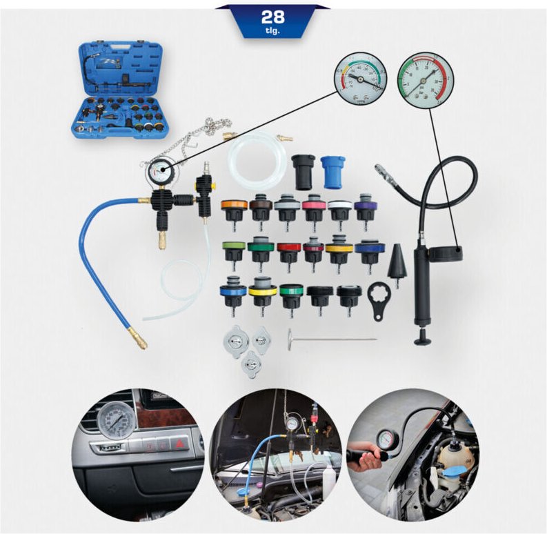 Brilliant Tools - Master Kühlsystem-Diagnose-Satz 28tlg. - BT521150