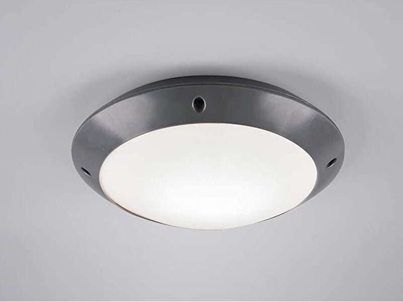 Runde Außendeckenleuchte Wandlampe camaro in Anthrazit - 26 cm