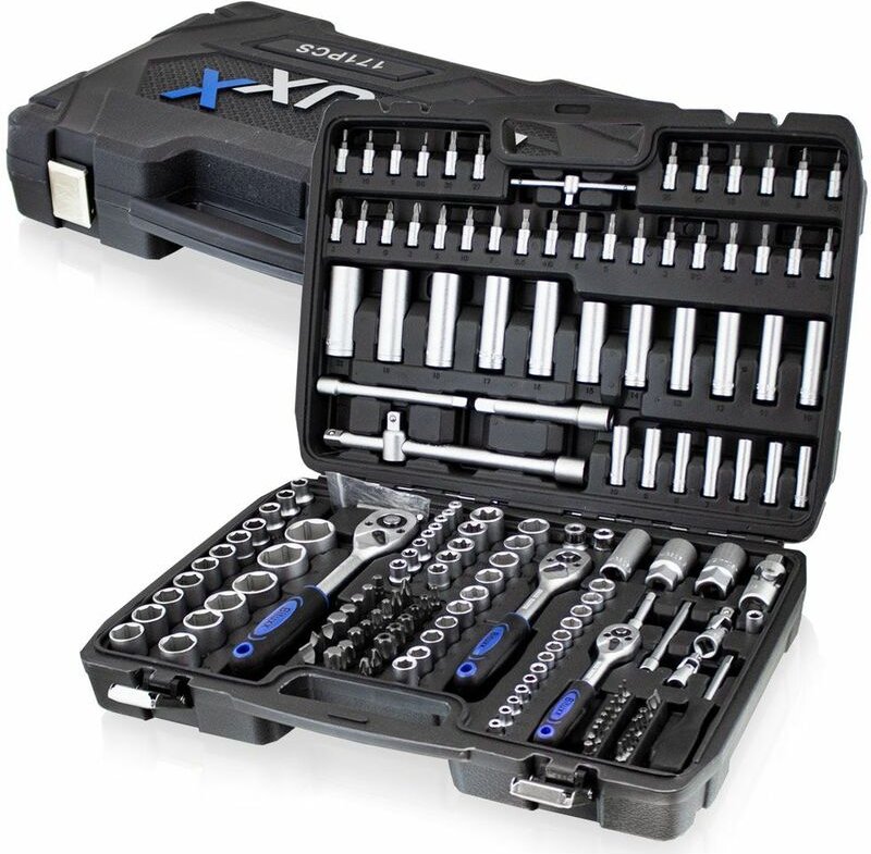 Ratschenschlüssel Werkzeugkoffer 171tlg Ratschenkasten Stecknusskasten Knarrenkasten Bit - Bituxx