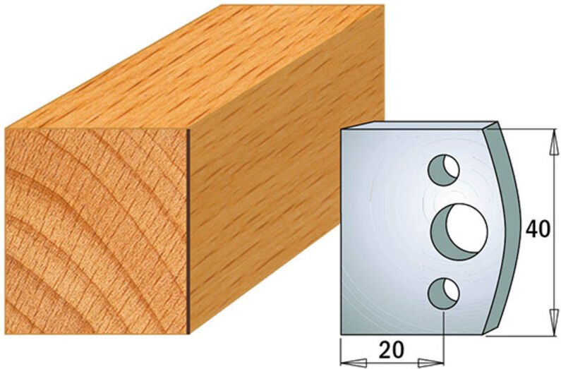 690.000 Paar SP 40 x 4 mm gerade Messer (H20)