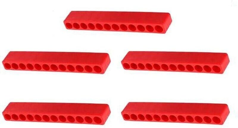 12-Loch Sechskantschaft Schraubendreher-Bit-Aufbewahrungsstreifen mit Kartenhalter, weiche Gummistreifen mit Windkopf - ...