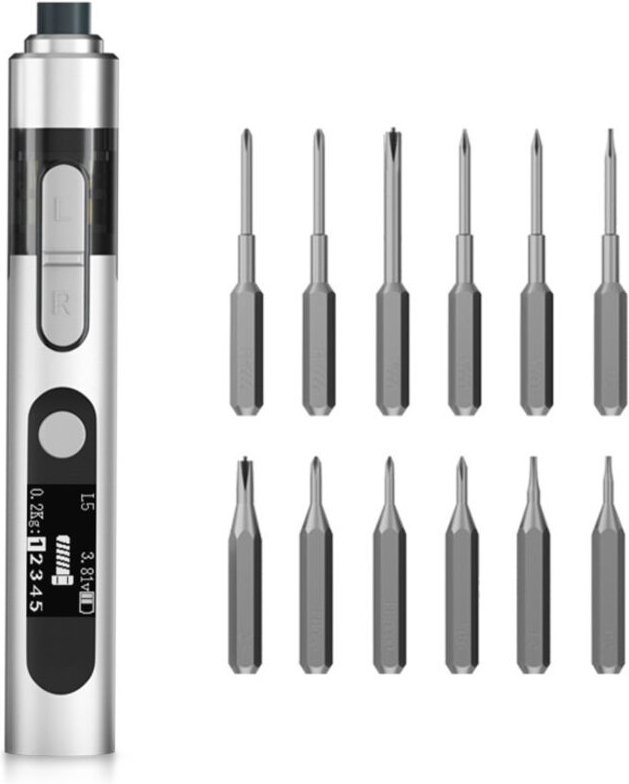 Avvitatore elettrico intelligente L5, con doppia impostazione di coppia e punte magnetiche potenti, ideale per smontare ...