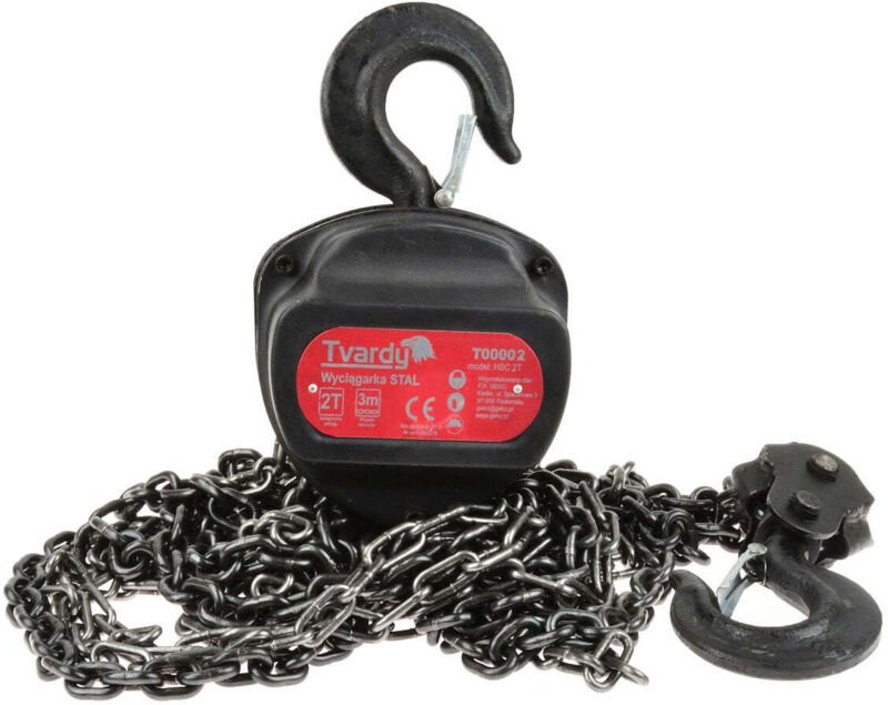 Kettenzug STAL 2000 Kg 3 m TVARDY Professioneller Hebezeug Leistungsstark