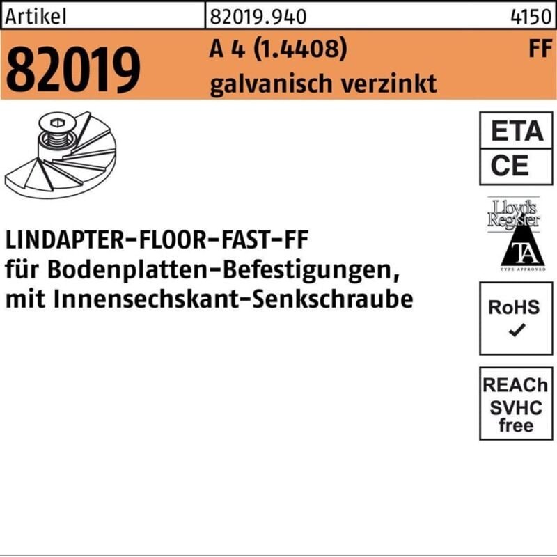Thumbnail - Klemme r 82019 ff ff 08 a 4 (1.4408) 1 Stück Lindapter