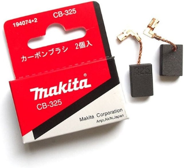 Satz von 2 Kohlebürsten cb 325 für Schleifer und Locher Makita 194074-2