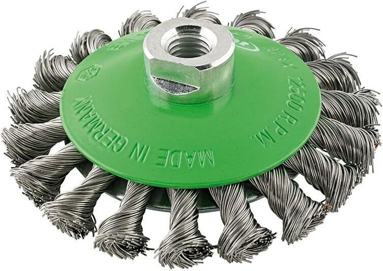 Kegelbürste Rostfrei gezopft M14 115x0,50mm - Format