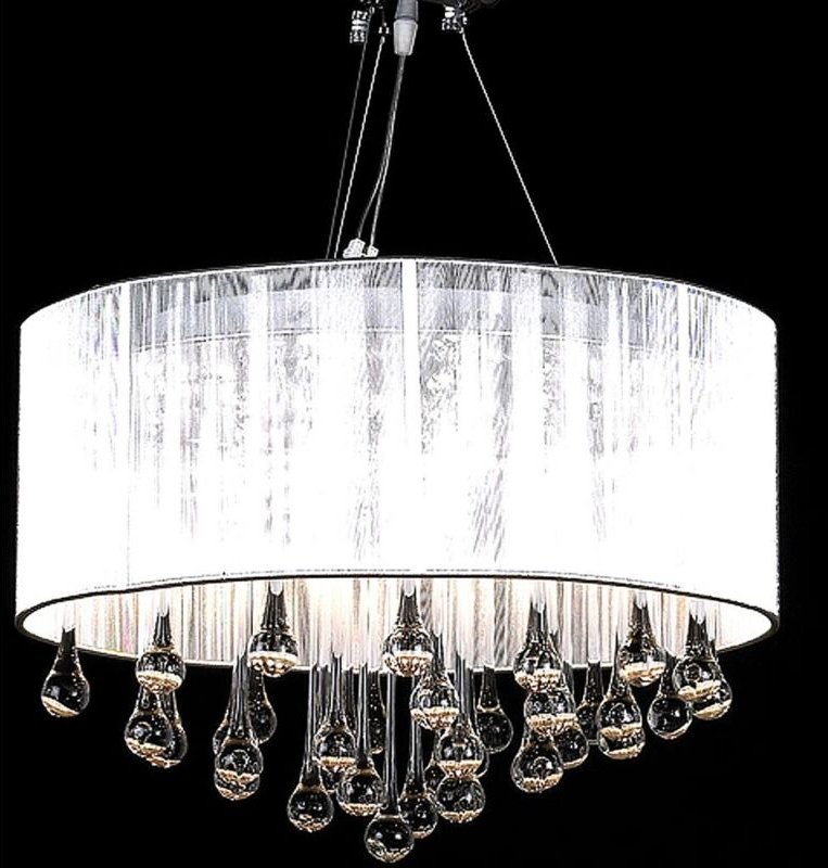 Kronleuchter mit 85 Kristallen Weiß Vidaxl