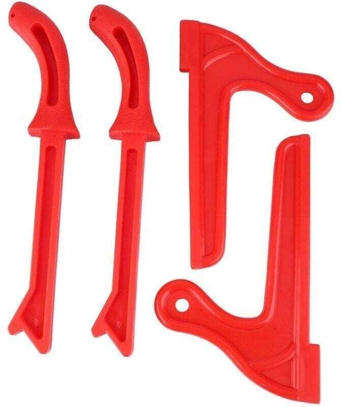 Vtizikl (rouge)4Pcs Ensemble de poussoirs de sécurité Protection des mains pour scie circulaire à table Scies à ruban Ou...