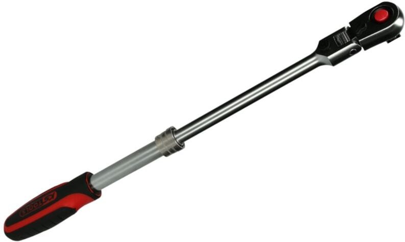 1/2'' Umschalt-Teleskopknarre mit Gelenkkopf, 72 Zähne