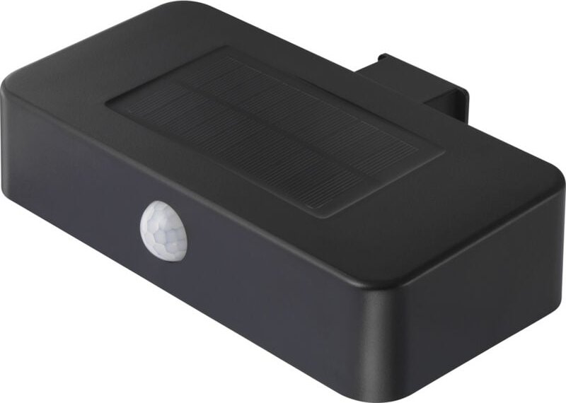 SY-4677502 Solar-Außenwandleuchte mit Bewegungsmelder smd led 1 w Schwarz - Sygonix