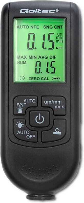 Qoltec Farbdickenmessgerät mit LCD-Anzeige 0 2000µm