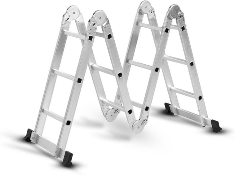 Hammersmith SuperLadder - Mehrzweckleiter - bis zu 3,4m Leiter ausziehbar - Gelenkleiter - 12 Sprossen – Gerüst - rutsch...